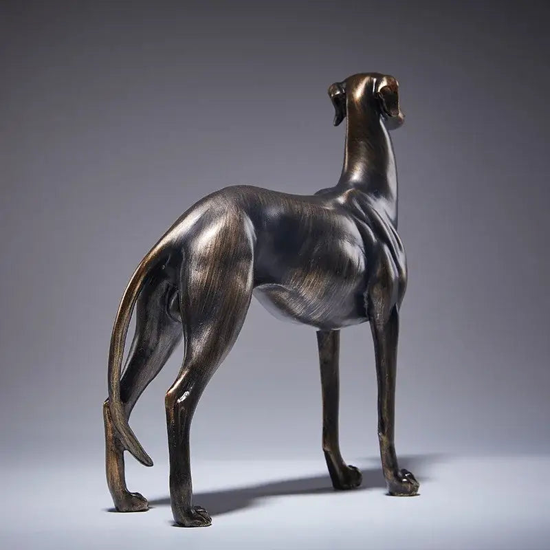 Bronze bronze greyhound dog figurine living room decor