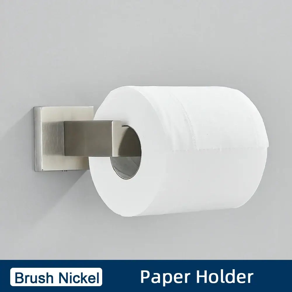 Brushed gold stainless steel bathroom accessories set