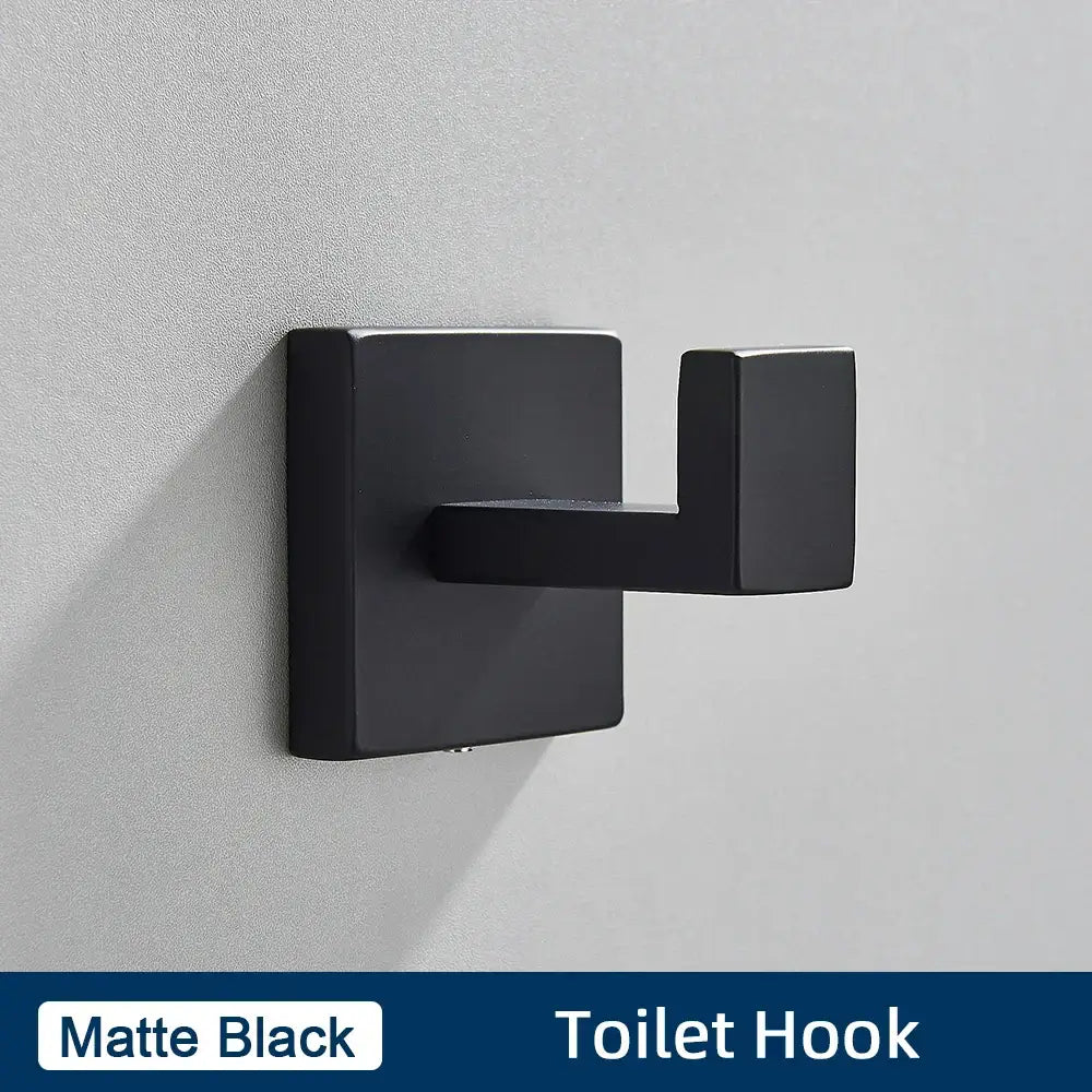 Brushed gold stainless steel bathroom accessories set