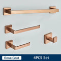 Brushed gold stainless steel bathroom accessories set