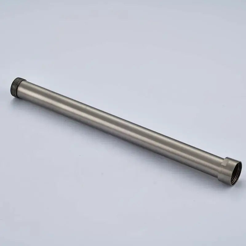 Brushed nickel shower faucet extension tube bathroom stainless steel