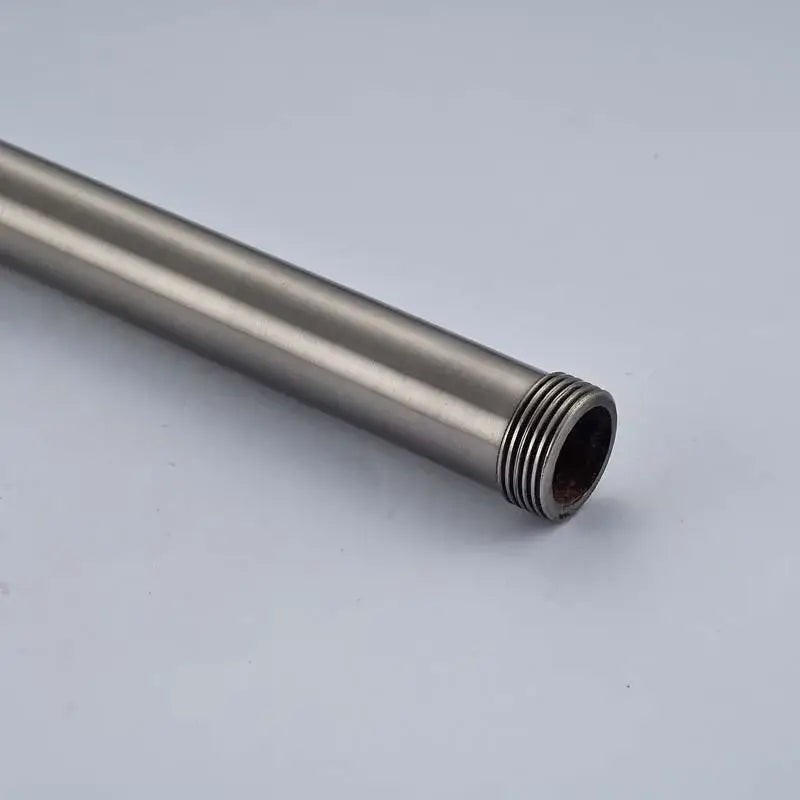 Brushed nickel shower faucet extension tube bathroom stainless steel