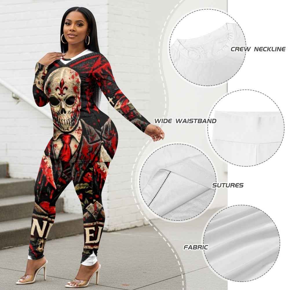 MUNSIEUR Women's Jumpsuit Valentine's Day Bleeding Collection