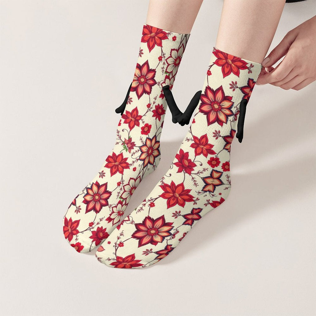 Munsieur Design Buddy Socks Magnetic Holding Hands Funny Socks accessories