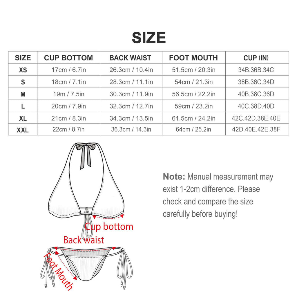 Munsieur Halter Triangle Bikini BK2136 (All-Over Printing)
