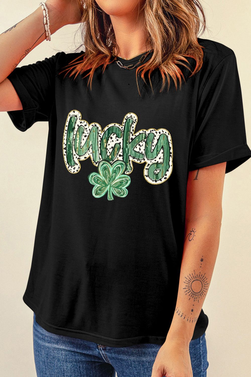 St. Patrick's Day Collection Lucky Clover Graphic T-Shirt