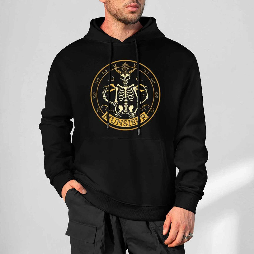 Shadow Reaper Hoodie - Luxe Skull Embroidery Gothic Streetwear
