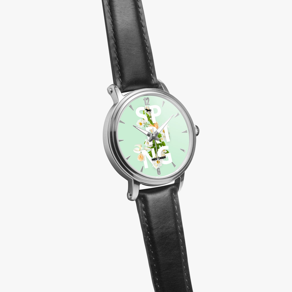 159. 46mm NESTDEER SPRING Unisex Automatic Watch (Silver)