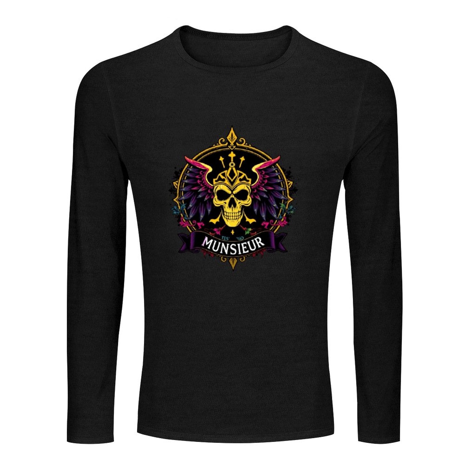Munsieur Long Sleeve Tee for Men: Ultra-Soft Fabric for All-Day Wear
