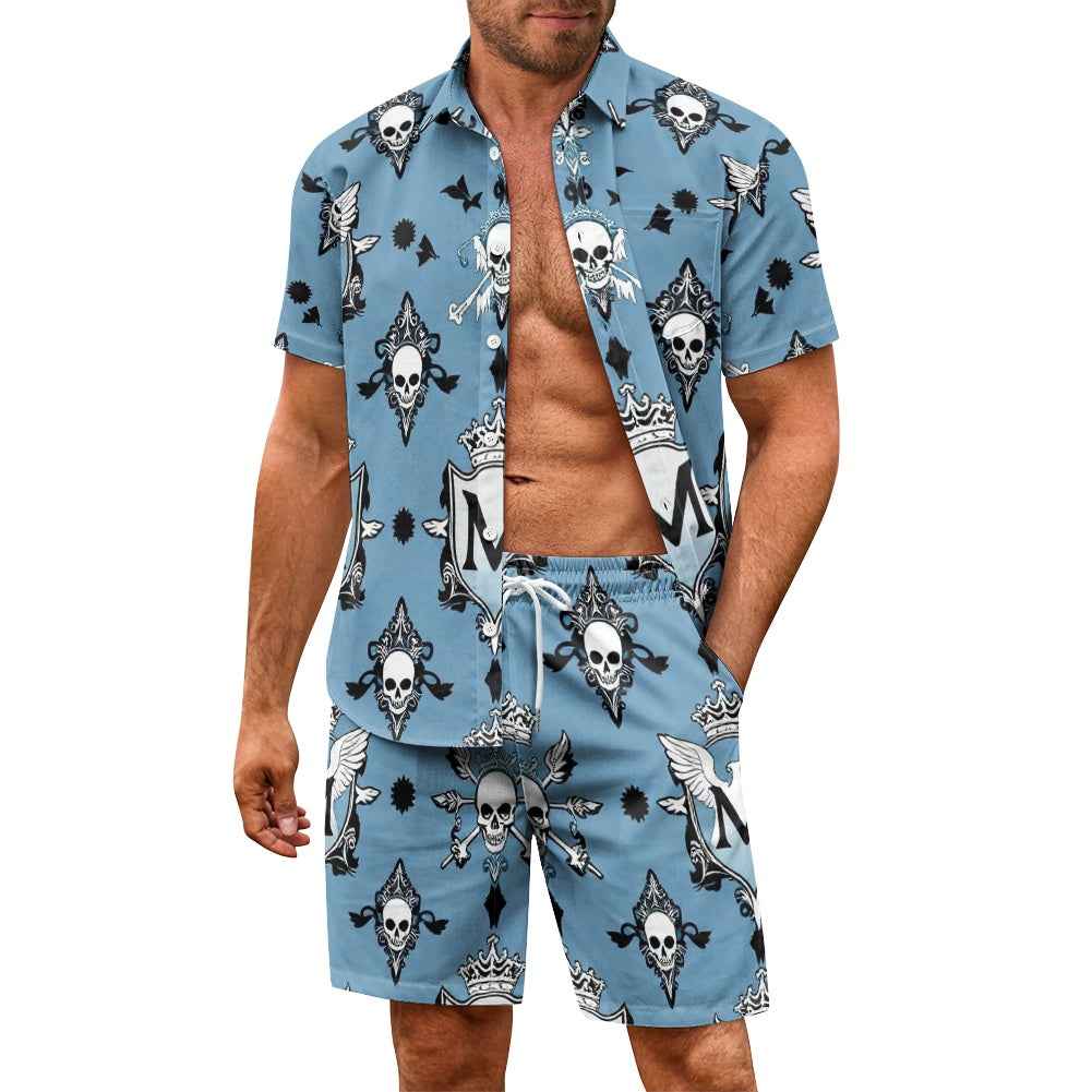 Men's Casual Outfit - Two Piece Shorts Set for Everyday Wear