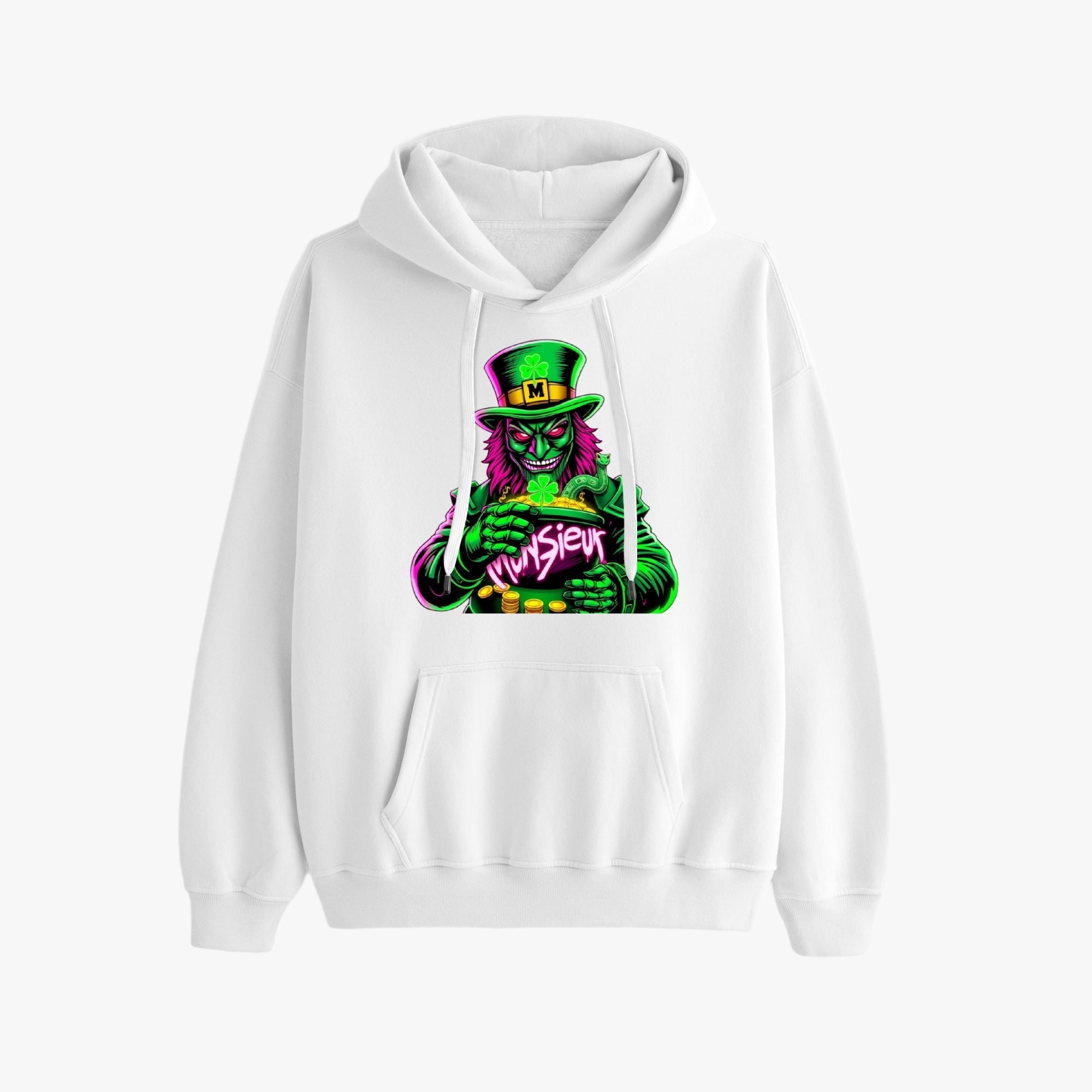 St. Patrick's Day Collection Munsieur Leprechaun Mafia Unisex Premium Pullover Hoodie Sweater