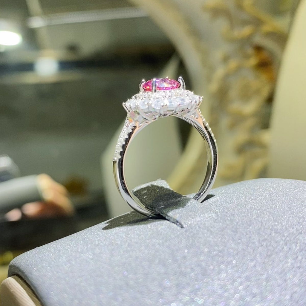 1 Carat Moissanite 925 Sterling Silver Ring