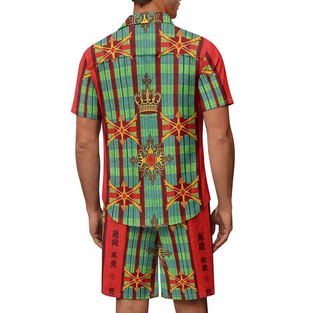 Men's Shorts Set - Two Piece Casual Summer Outfit for Men