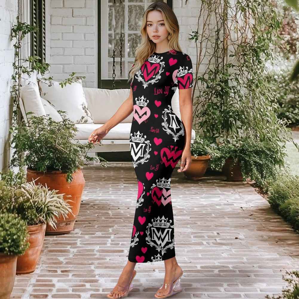 MUNSIEUR Women's Long Sleeve Dress Valentine's Day Collection