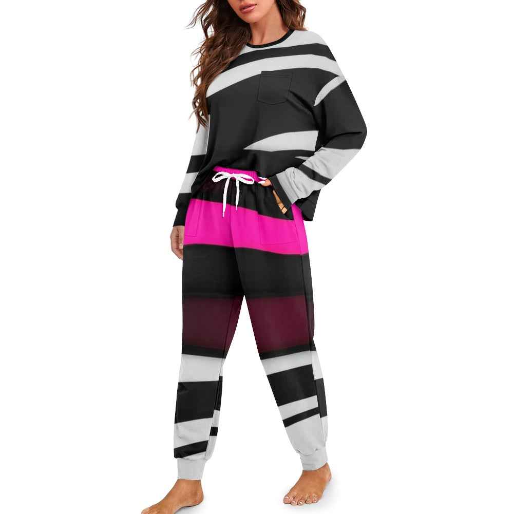MUNSIEUR Women's Drawstring Pajamas Set