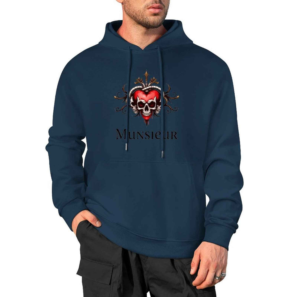 Deadly Love Hoodie | Heart Skull Gothic Streetwear | MUNSIEUR