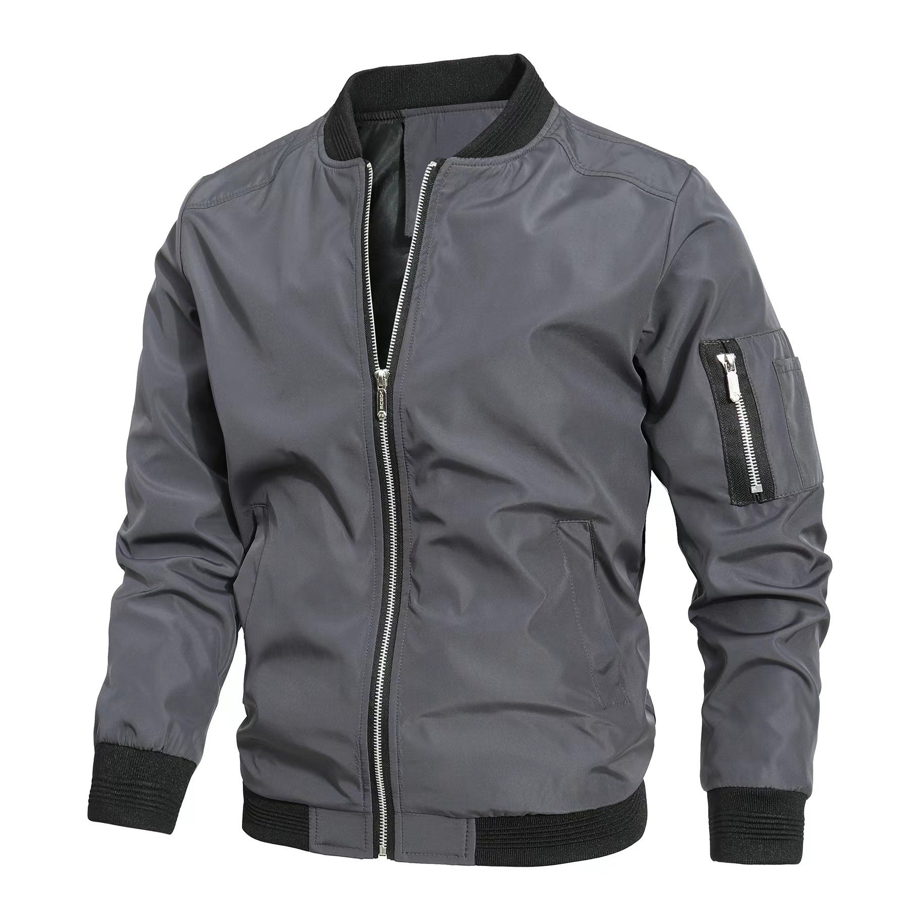 Men's Casual Baseball Sports Coat Slim Fit