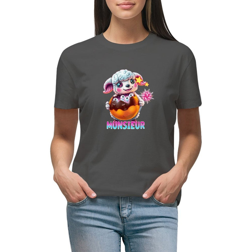 Munsieur Women's T-shirt "Lil Bo" Streetwear for Her