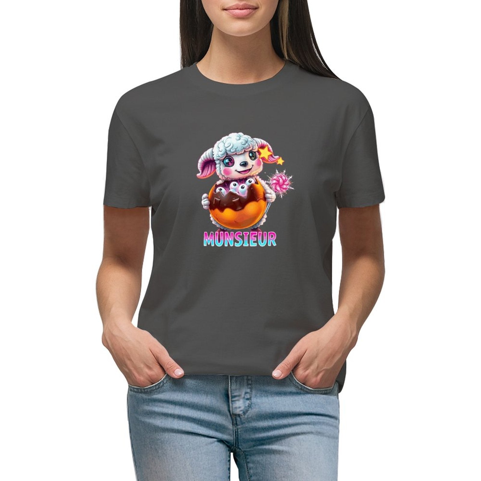Munsieur Women's T-shirt "Lil Bo" Streetwear for Her