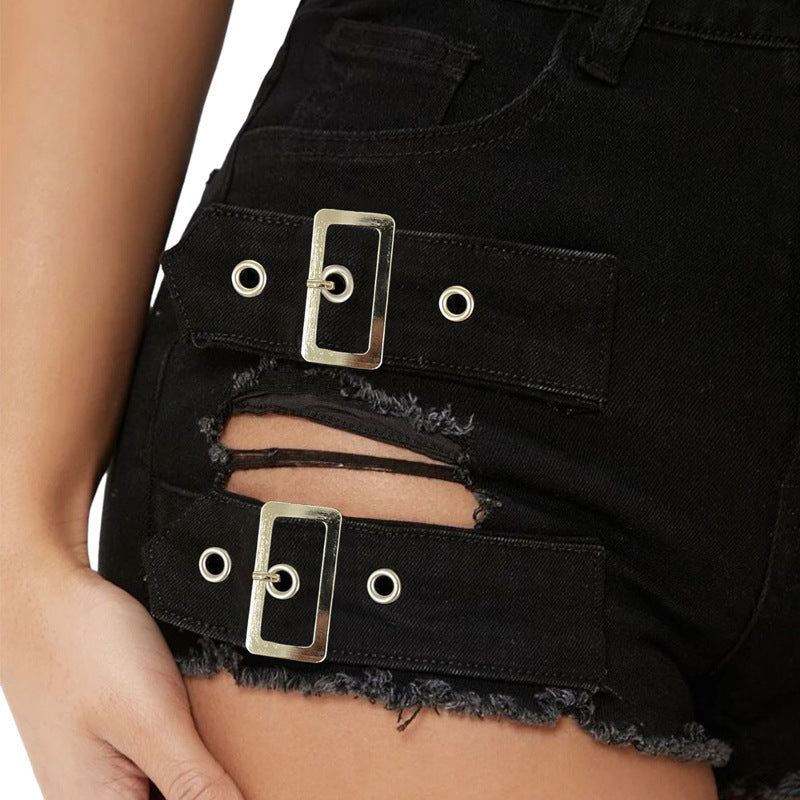 Ripped Stretch Casual Bottoms for Her