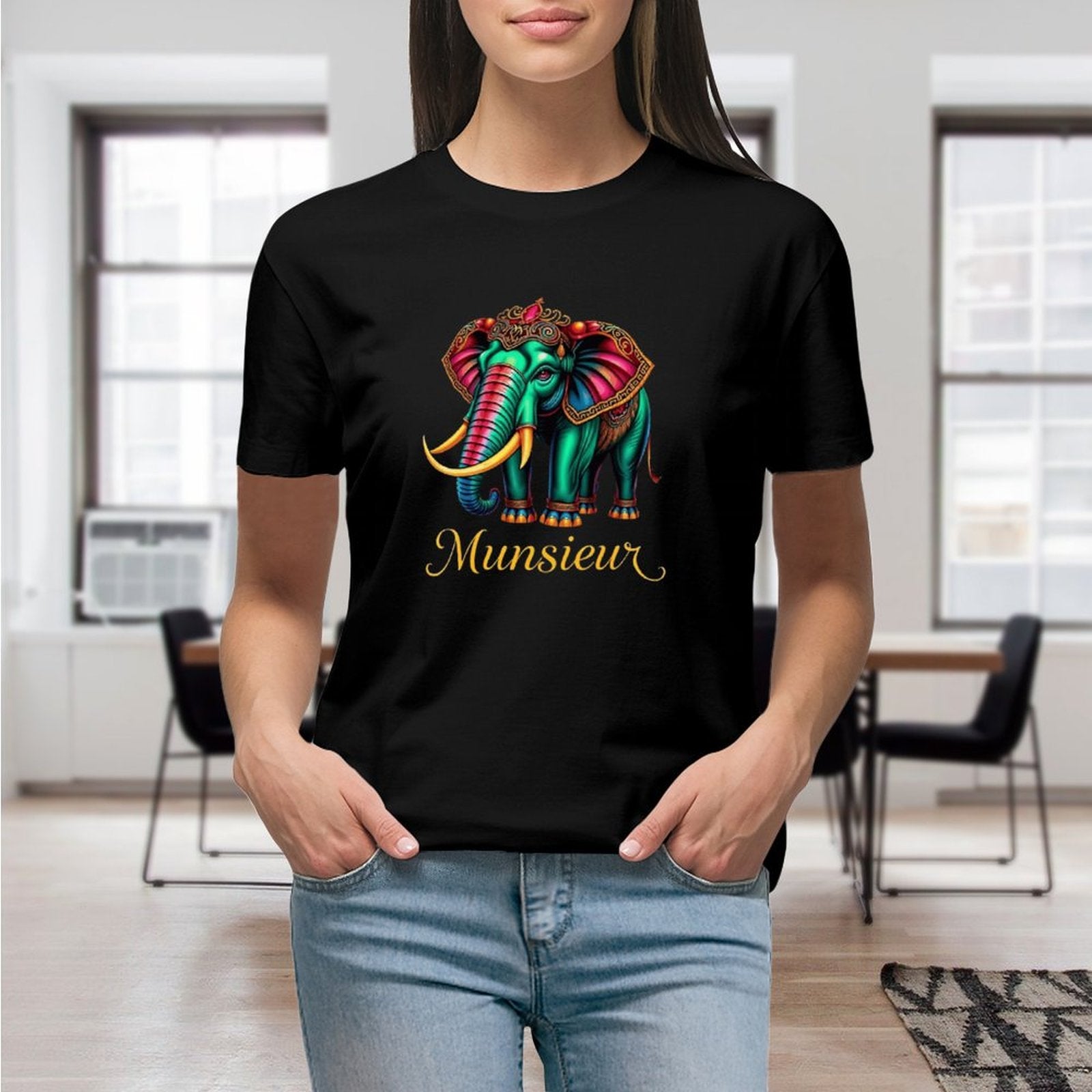 Munsieur T-Shirts for Women "Belaphant" Streetwear Design