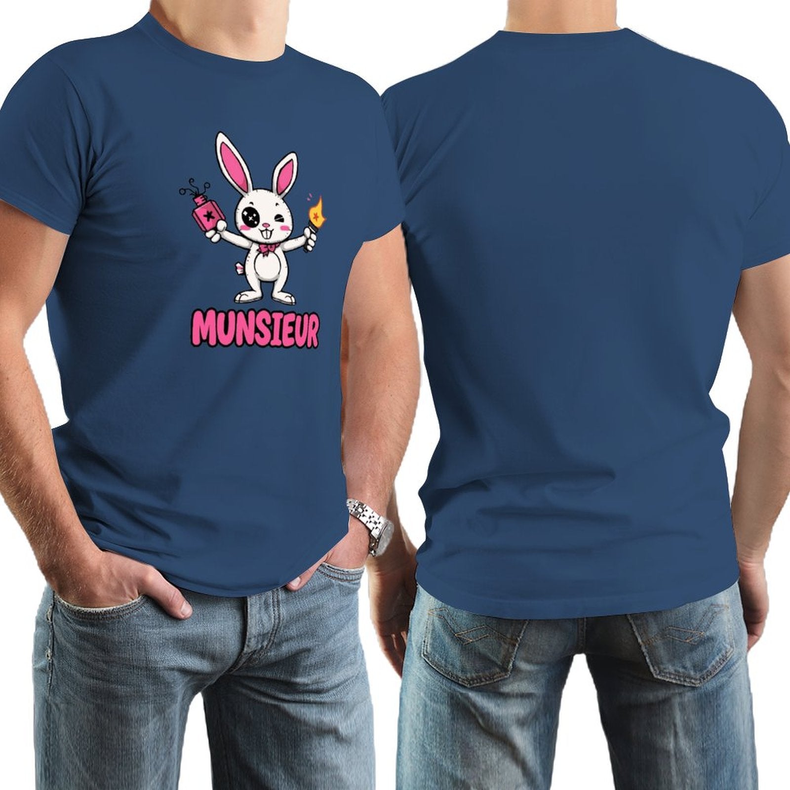 Munsieur Tee for Men Easter Collection "Strike" Designer Tee