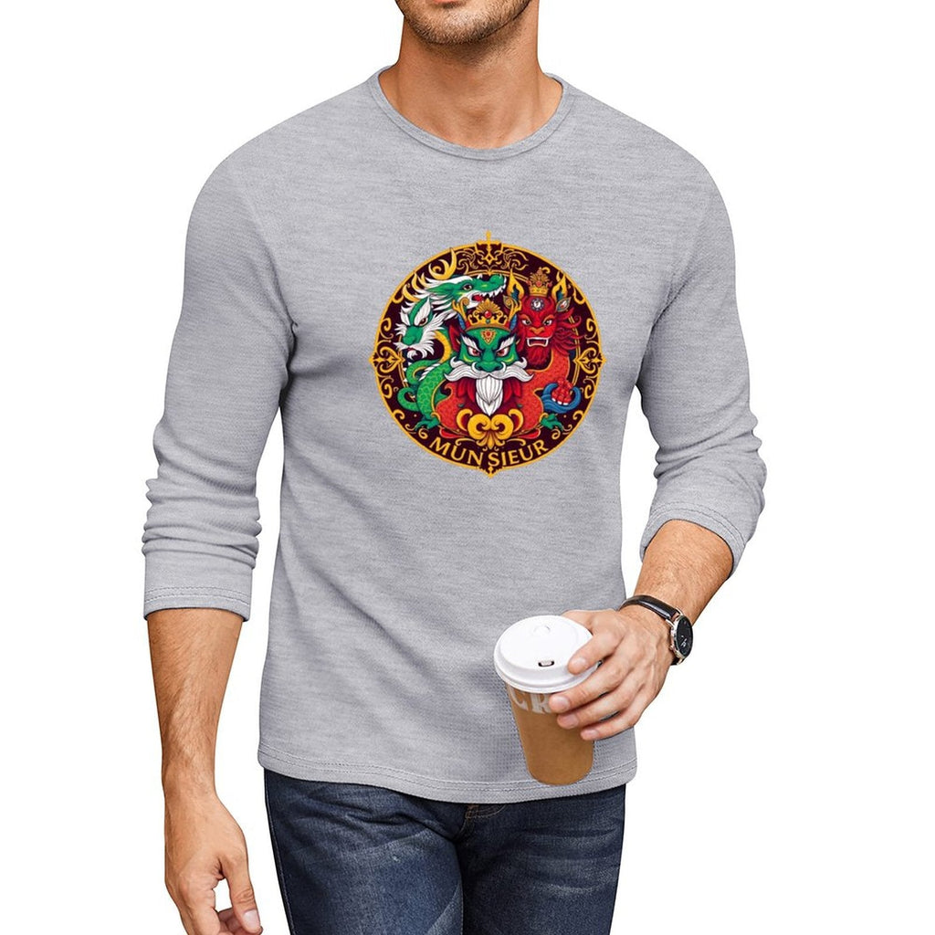Munsieur Long Sleeve Tee for Men: The Perfect Balance of Casual and Refined