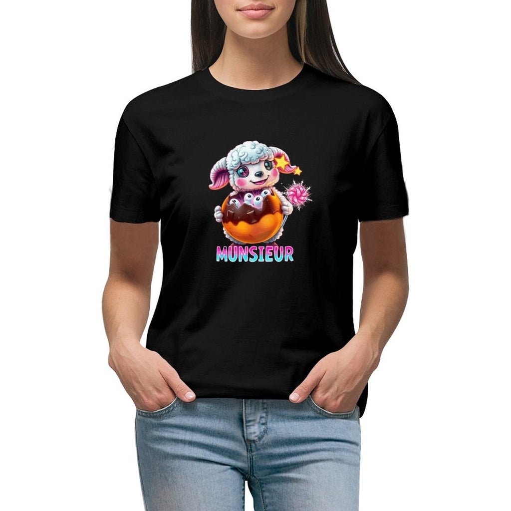 Munsieur Women's T-shirt "Lil Bo" Streetwear for Her