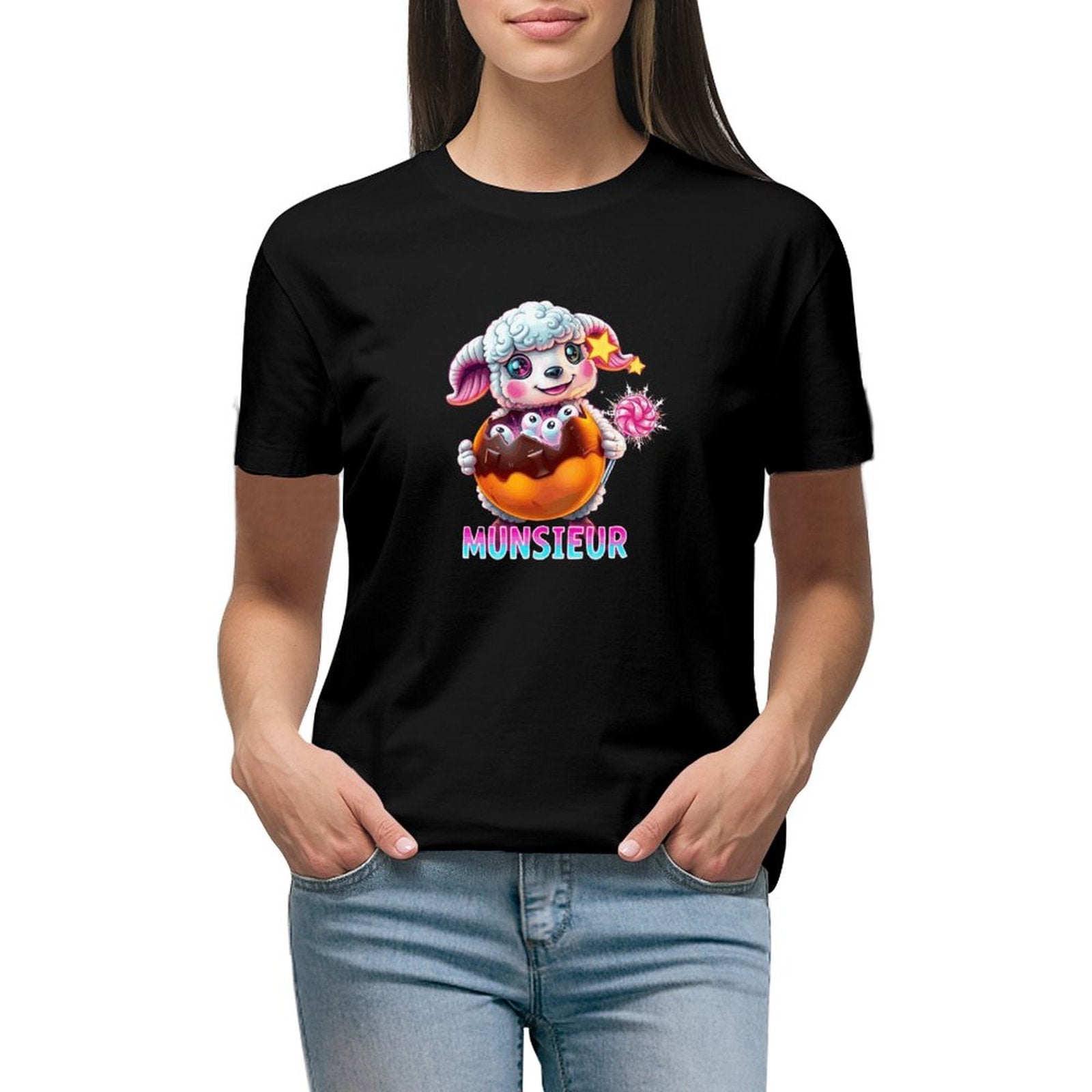 Munsieur Women's T-shirt "Lil Bo" Streetwear for Her