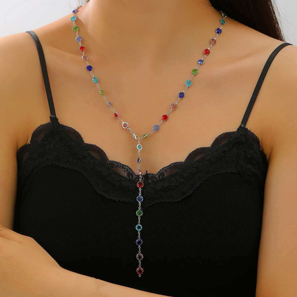 Colorful Geometric Heart Candy Jewelry Set