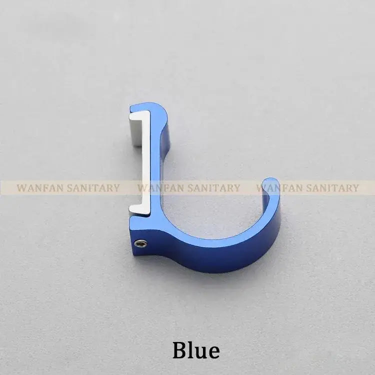 Candy color metal wall hooks for bathroom towels and coats