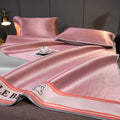 Carbon light cooling mat and pillowcase set light blue bedroom bedding