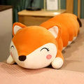 Cartoon caterpillar orange & green long body pillow bedroom plush