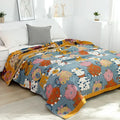 Cat cartoon animal pure cotton gauze towel blanket bedroom decor