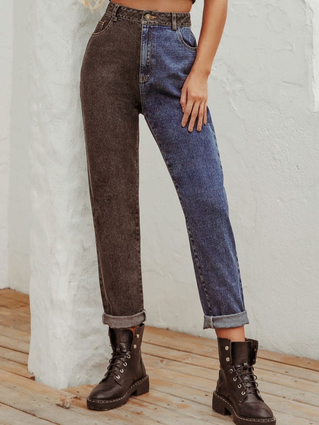 Jeans for Women Straight Cut Comfortable Denim
