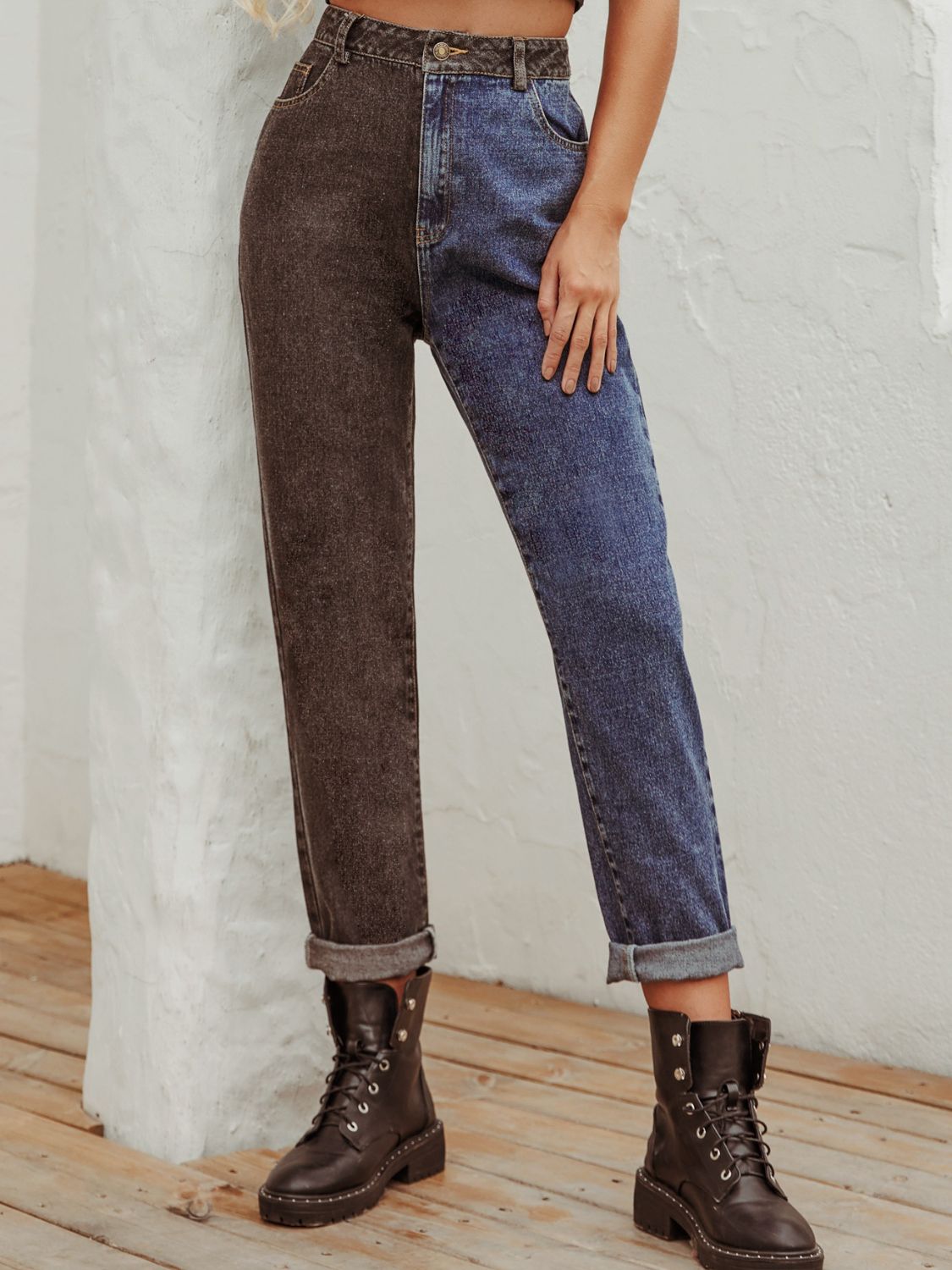 Jeans for Women Straight Cut Comfortable Denim