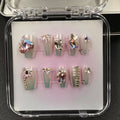 1041- Handmade press on nails fake nails removable