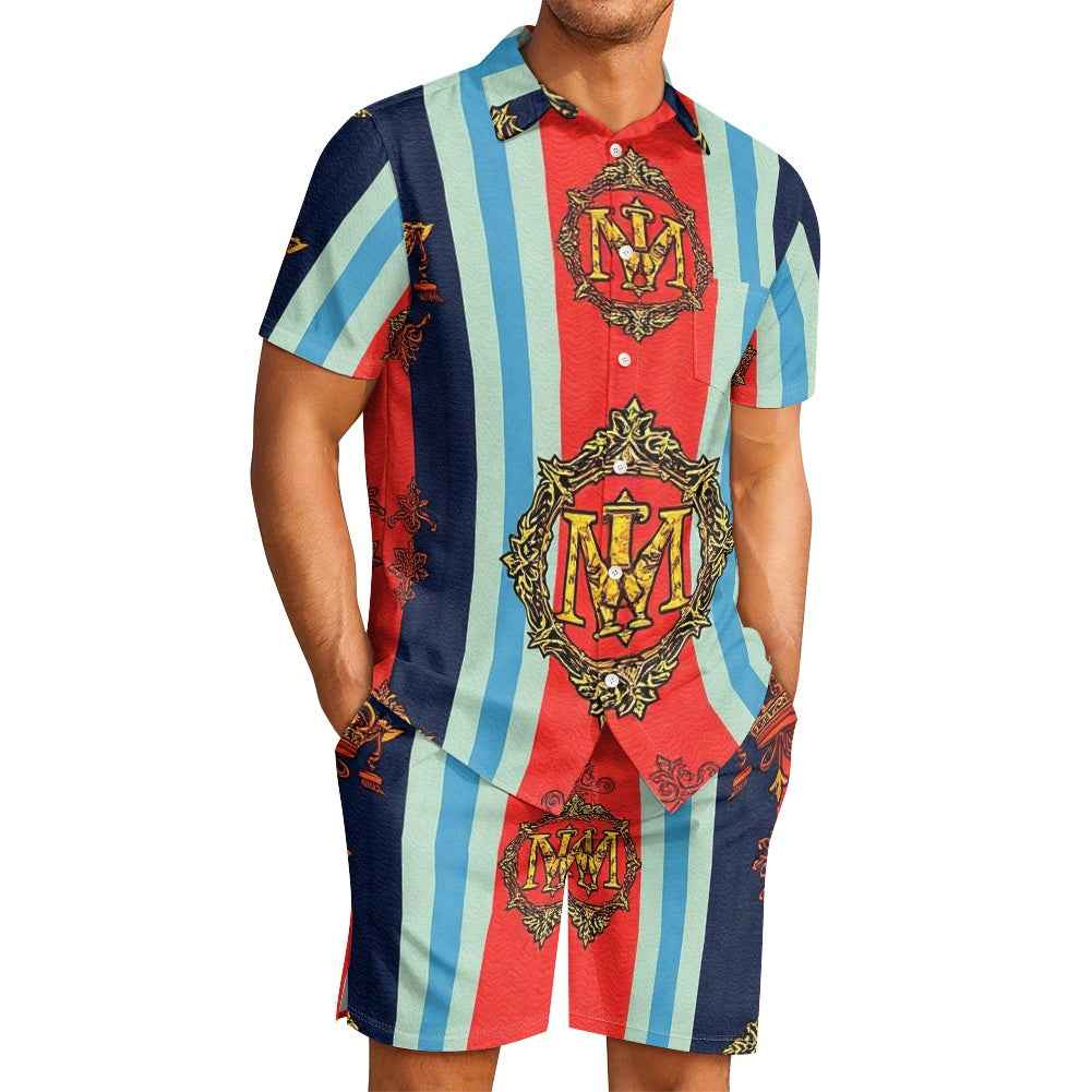 Men's Two Piece Shorts Set - Casual Summer Matching Outfit