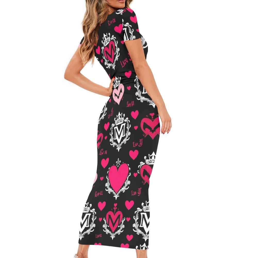 MUNSIEUR Women's Long Sleeve Dress Valentine's Day Collection
