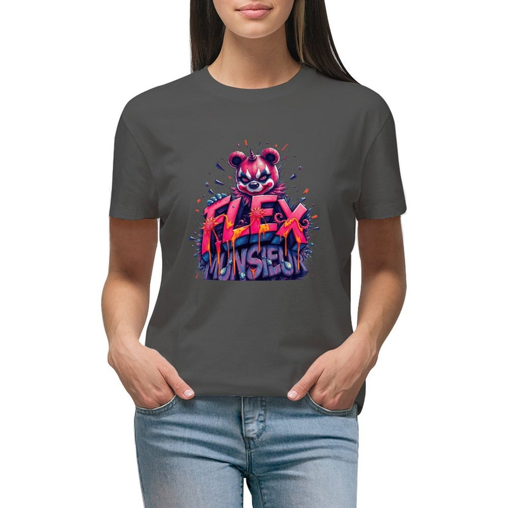 Women's Munsieur T-shirt "Flex" Streetwear for Her