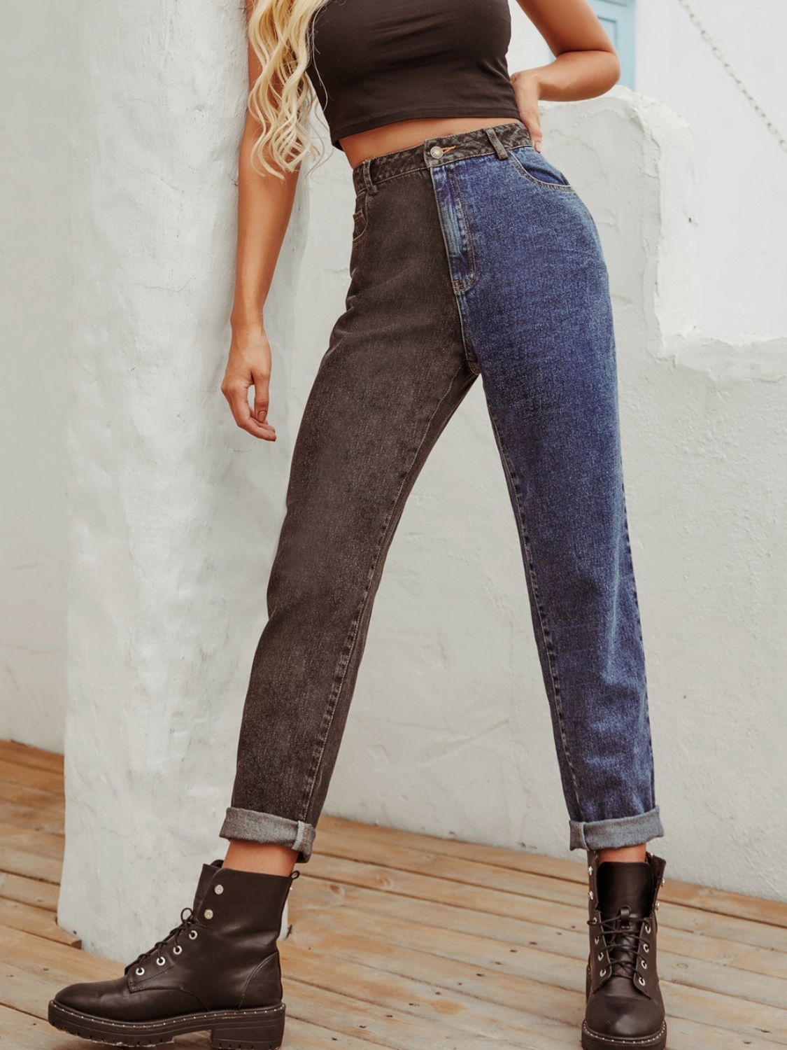 Jeans for Women Straight Cut Comfortable Denim