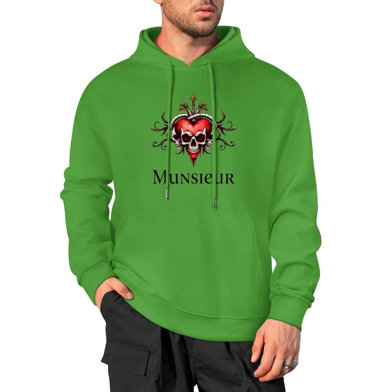 Deadly Love Hoodie | Heart Skull Gothic Streetwear | MUNSIEUR