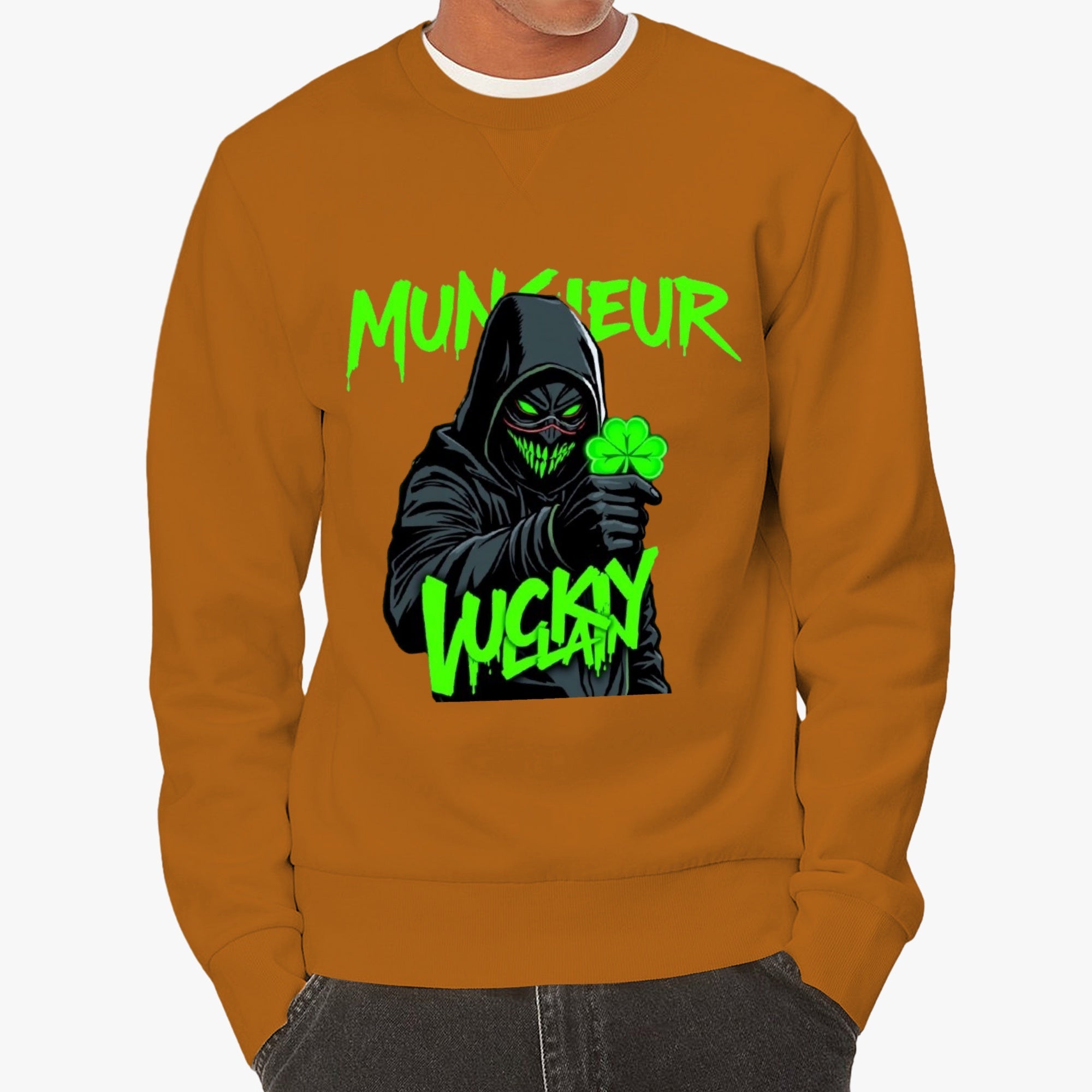 St. Patrick's Day Collection Munsieur Unisex Clover Gang 🍀 Crewneck Hoodie Sweater