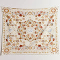 Celestial floral moon phase tapestry bedroom wall decor