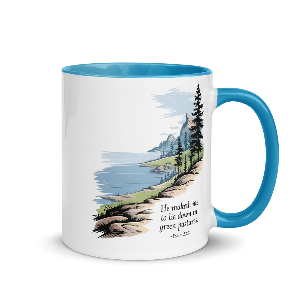 Ceramic Mug Gift Mug - Green Pastures | Inspirational Print