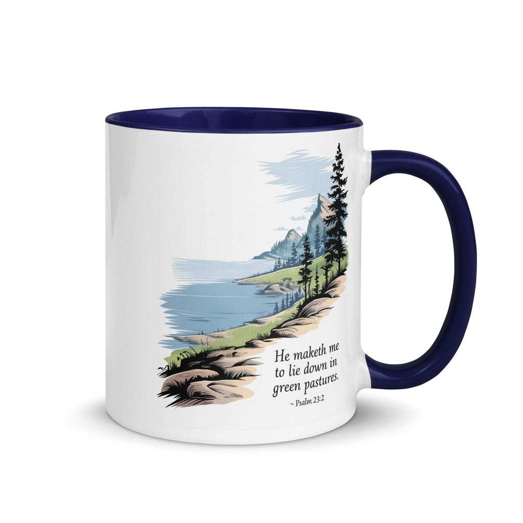 Ceramic Mug Gift Mug - Green Pastures | Inspirational Print