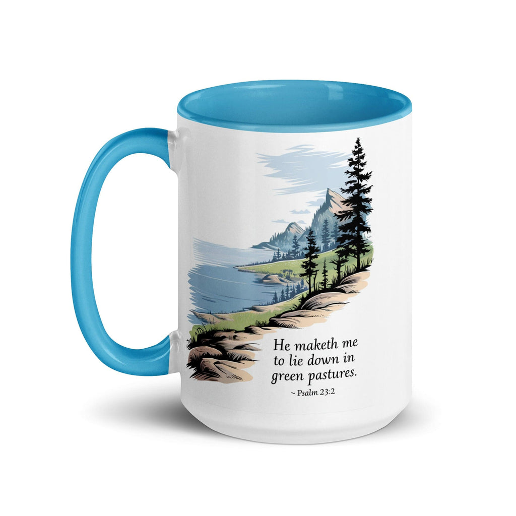 Ceramic Mug Gift Mug - Green Pastures | Inspirational Print