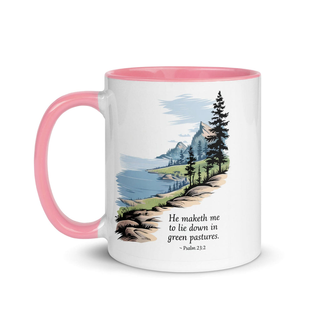 Ceramic Mug Gift Mug - Green Pastures | Inspirational Print