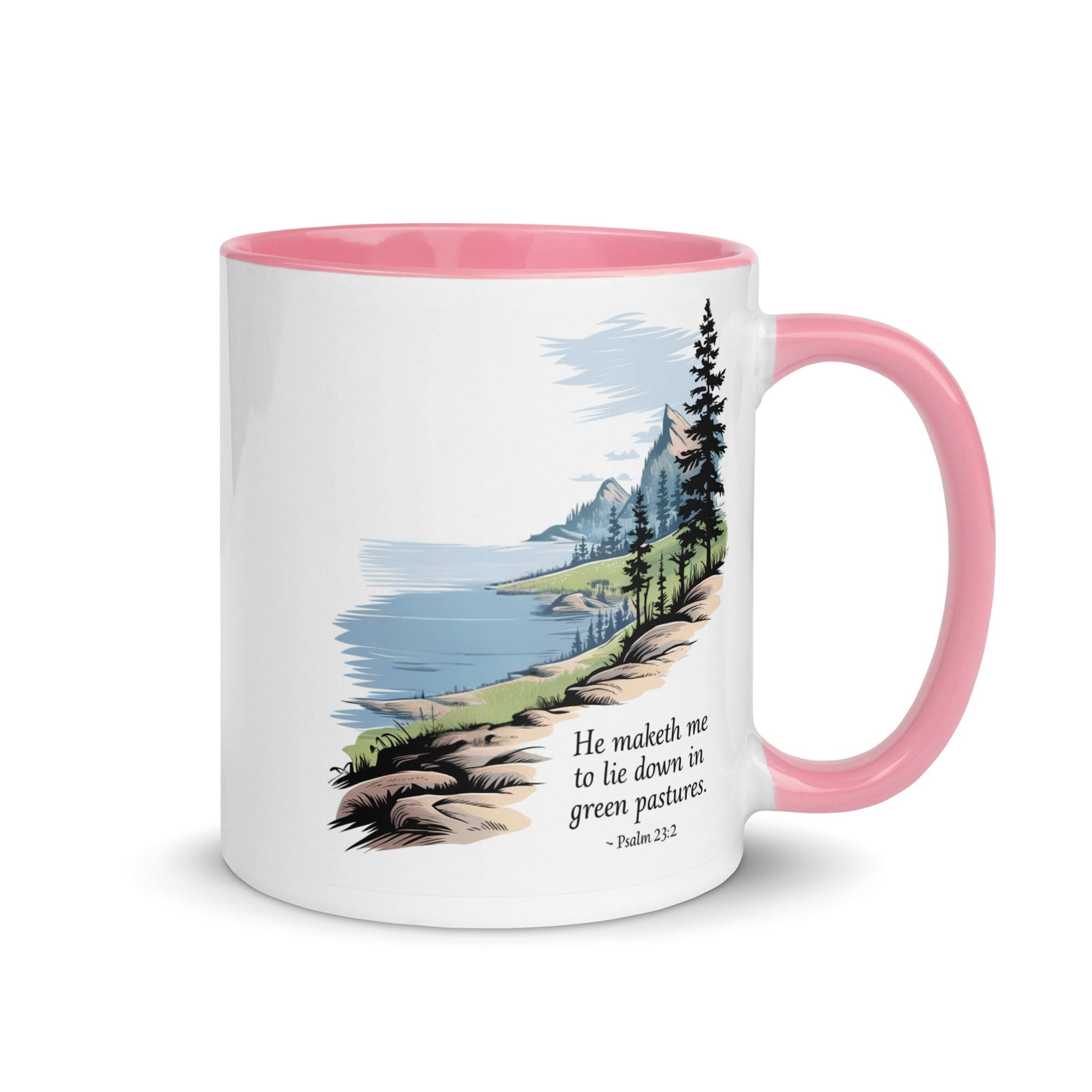Ceramic Mug Gift Mug - Green Pastures | Inspirational Print