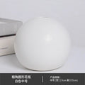 Matte black spherical ceramic vase set of 3 – living room decor
